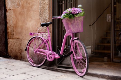 Afbeeldingen van Pink bicycle
