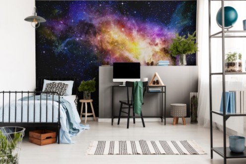 Picture of Starry deep outer space nebual and galaxy