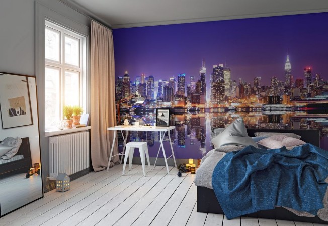 Picture of Manhattan Skyline with Reflections