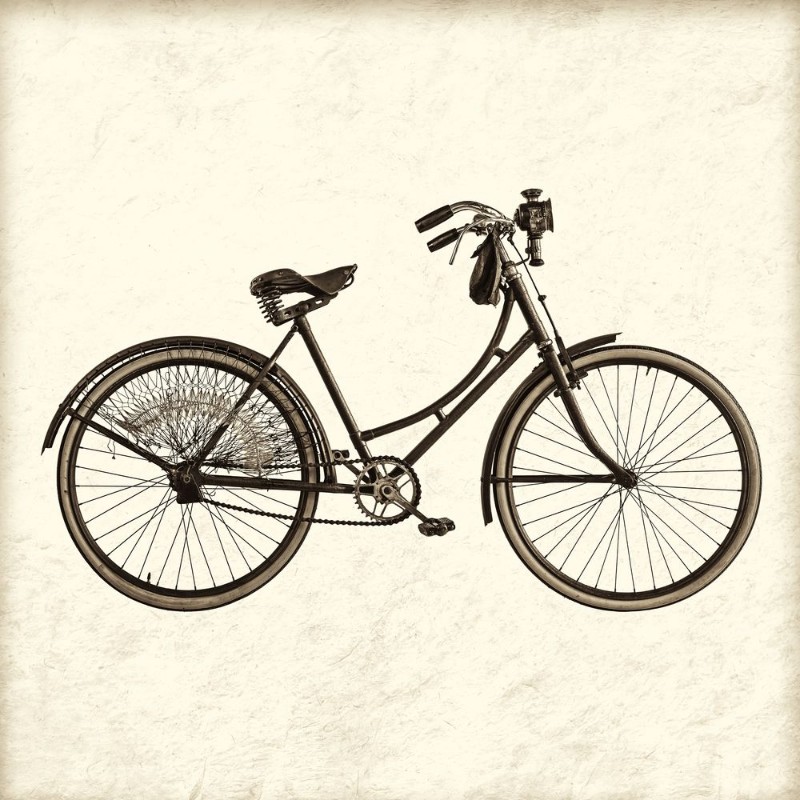 Picture of Retro styled image of a vintage lady bicycle