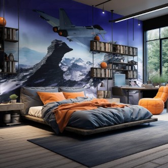 Image de Moderner europischer Militrjet im Flug