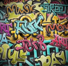 Снимка на Graffiti grunge background
