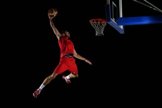 Ritratt ta’ Basketball player in action