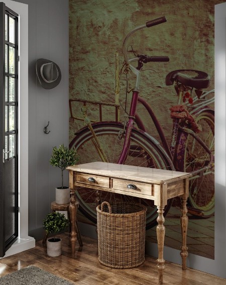 Bild på Retro styled image of a colorful bicycle