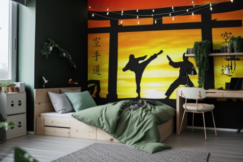 Bild von Sonnenuntergang Karate