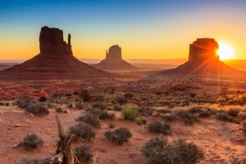 Afbeeldingen van Monument Valley twilight AZ USA