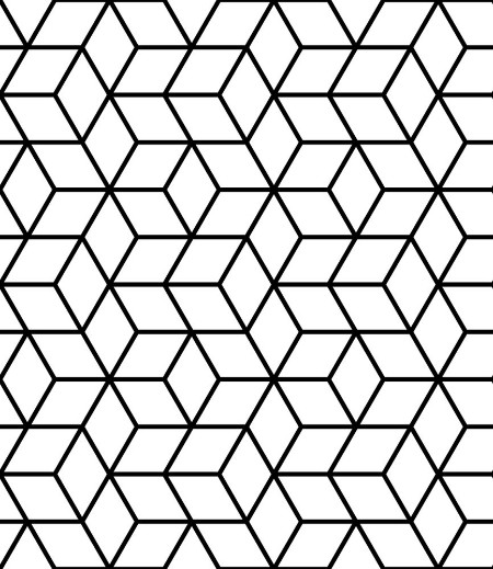 Picture of Seamless geometric pattern with cubes