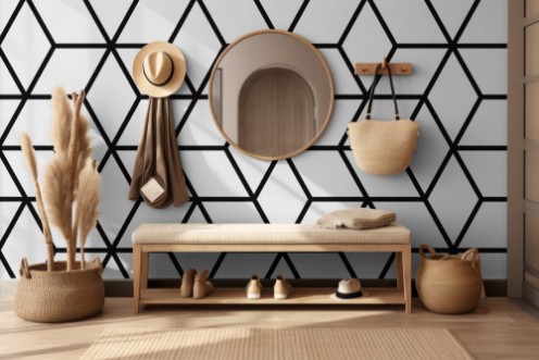 Picture of Seamless geometric pattern with cubes