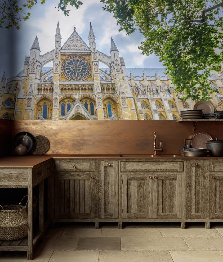 Picture of Westminister Abbey catedral from below London