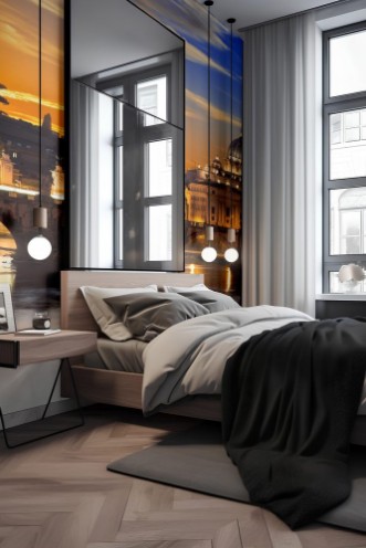 Picture of Sunset view of Basilica St Peter and river Tiber in Rome Italy