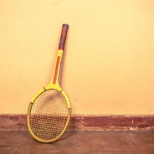 Bild von Vintage tennis racket