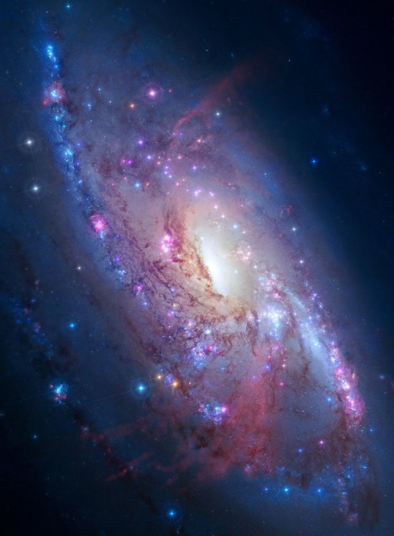 Picture of Spiral galaxy in deep space Elements of image furnished by NASA