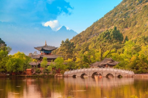 Image de Lijiang old town scene-Black Dragon Pool Park