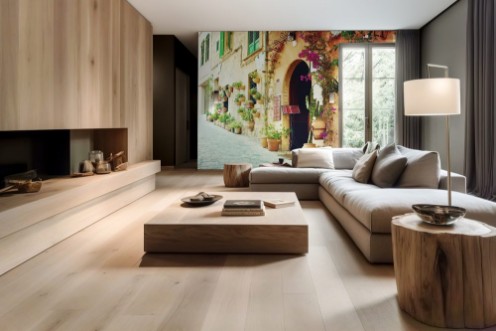 Afbeeldingen van Street in Valldemossa village in Mallorca