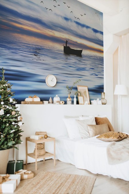 Picture of Pescando entre olas azules