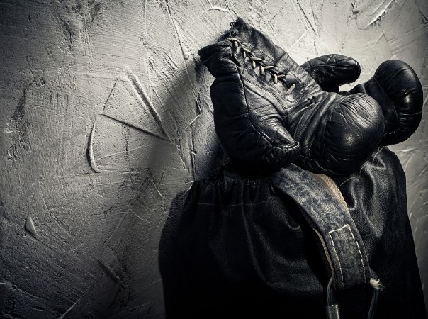 Afbeeldingen van Old boxing gloves