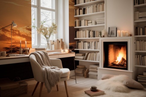 Image de African sunset with acacia and bird