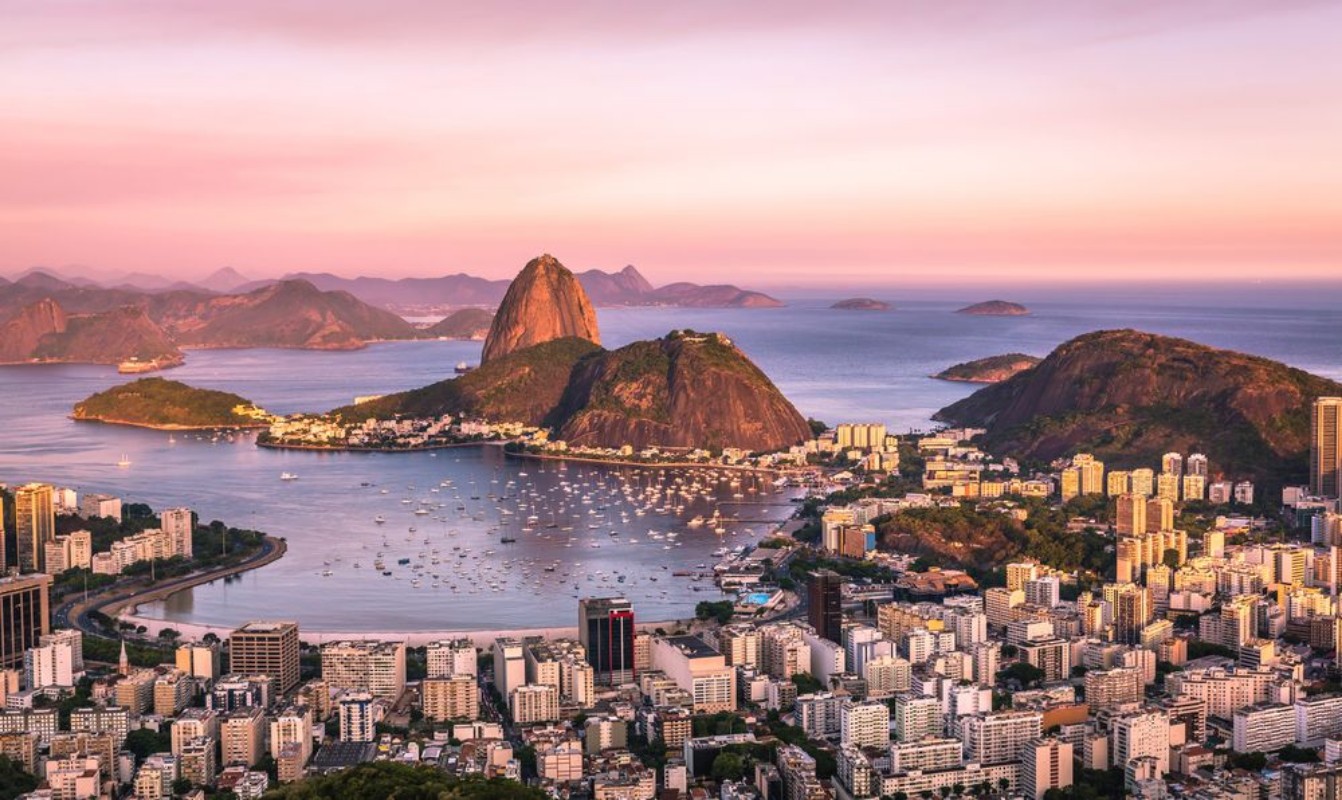 Picture of Sunset over Rio de Janeiro Brazil