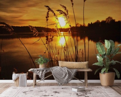 Bild på Sunset over the lake