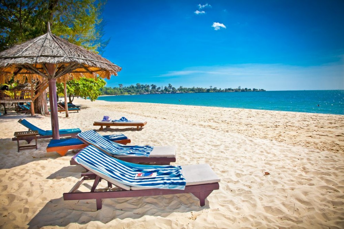 Picture of Beautiful tropical beach in Sihanoukville Cambodia 