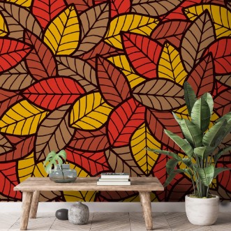 Afbeeldingen van Leafs Seamless Pattern Autumn