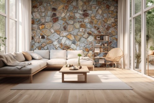 Afbeeldingen van Stone wall that looked old