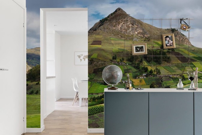 Bild på View of colorful terrace fields