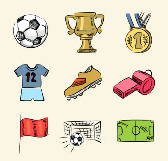 Imagen de Soccer icon set