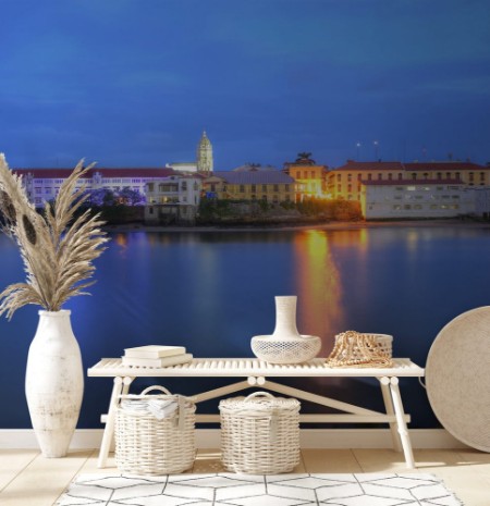 Afbeeldingen van Panama City Casco Viejo in the twilight