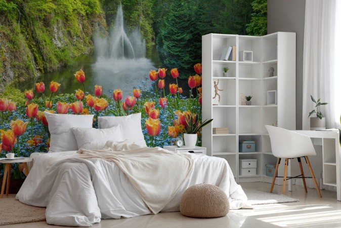 Afbeeldingen van Ross Fountain in Butchart Gardens