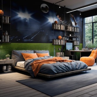 Picture of Hispanic Soccer Player heading the ball