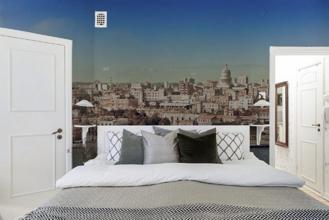 Afbeeldingen van Havana View of the old citywith a retro effect