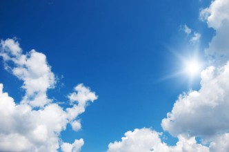 Pilt Blue sky and sun