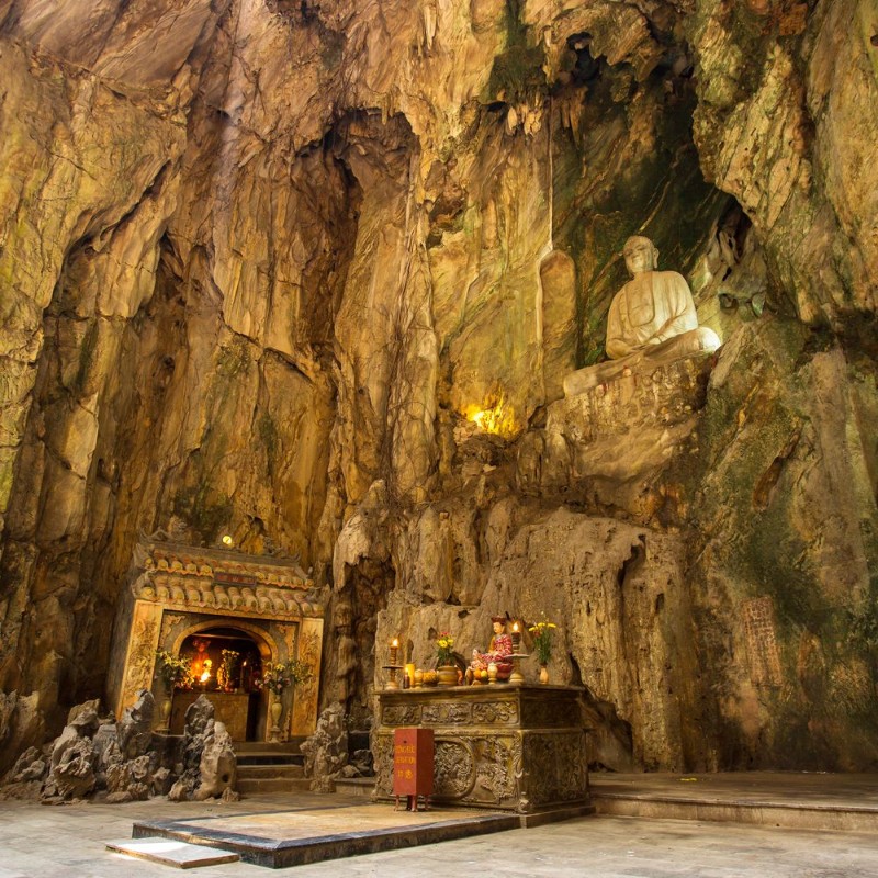 Picture of Buddhist pagoda in Huyen Khong cave in Marble Mountains at Da Na