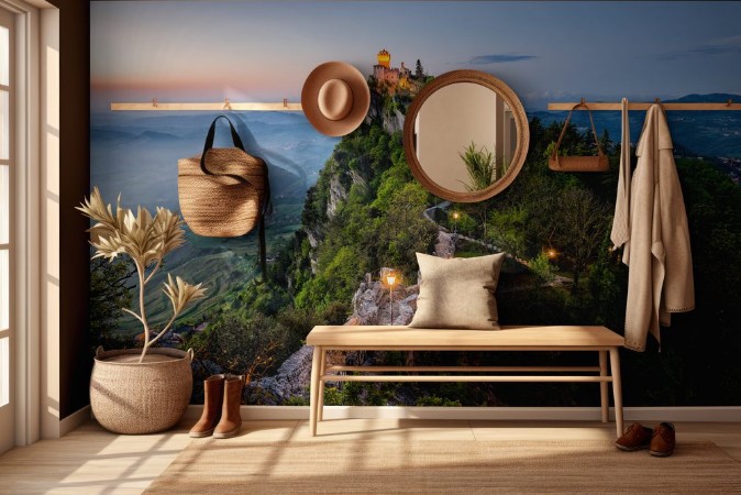 Afbeeldingen van San Marino Castle at Sunrise