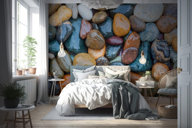 Afbeeldingen van Colorful of River Rock