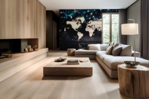 Image de World Map Silver City Light Shine Bokeh 3D Background