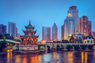 Picture of Guiyang China at Jiaxiu Pavilion