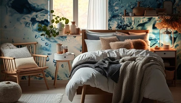 Afbeeldingen van Water wave with bubbles