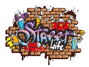 Obrázek Graffiti word characters composition