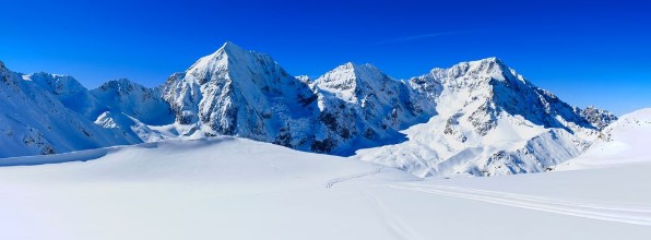 Picture of Winter mountains panorama - Italian Alps
