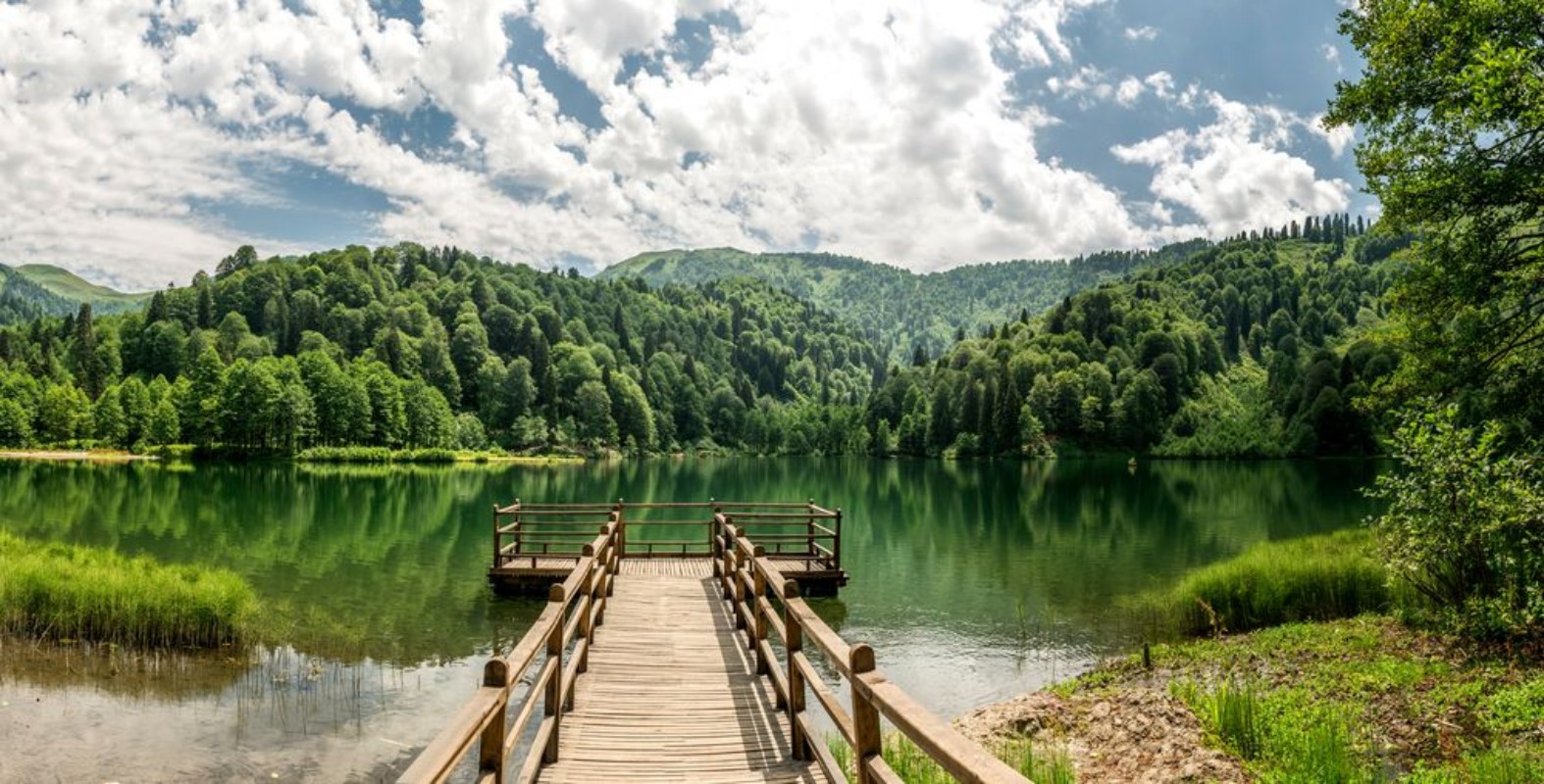 Picture of Beautiful lake and pier