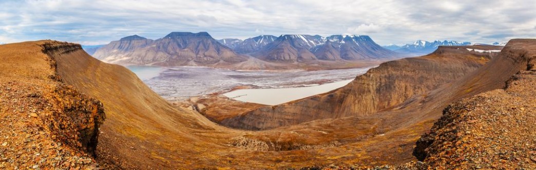 Picture of Horizontal panorama view near Longyearbyen Spitsbergen Norway