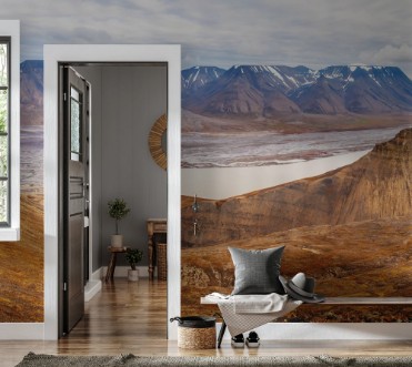 Picture of Horizontal panorama view near Longyearbyen Spitsbergen Norway