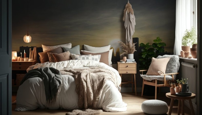 Bild på Montevideo skyline at sunset