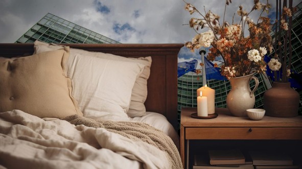 Picture of EU flags in front of European Commission in Brussels