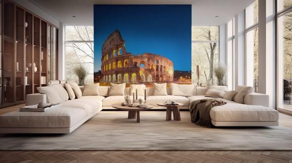 Afbeeldingen van Colosseum at night Rome - Italy