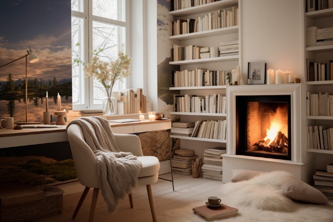 Picture of Alba su lago di montagna