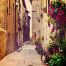 Bild von Street in Pienza