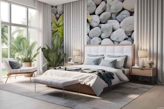 Afbeeldingen van Vita stenar och småsten bakgrund